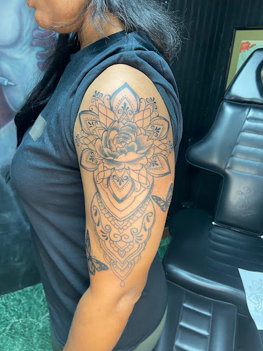 Explore small mushroom tattoo ideas, creative tattoo ideas in Indianapolis, available at Majestik Creations Tattoo Inc