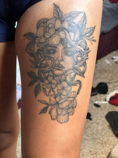 Explore leopard tattoo ideas, creative tattoo ideas in El Paso, available at R&R tattoo and piercing studio