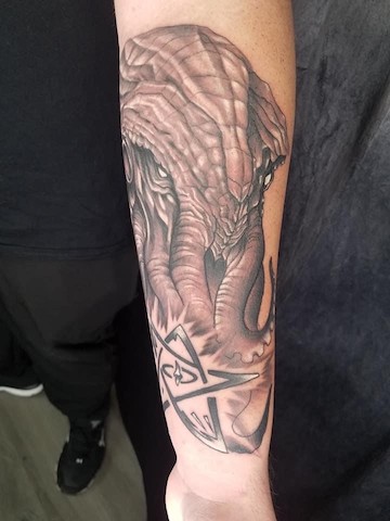 Explore tomahawk tattoo ideas, creative tattoo ideas in Clarksville, available at All American Tattoo Co