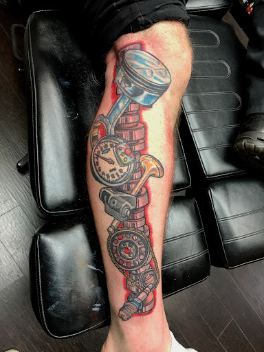 Explore back of neck tattoo cover up ideas, creative tattoo ideas in Addison, available at Cat Tattoo