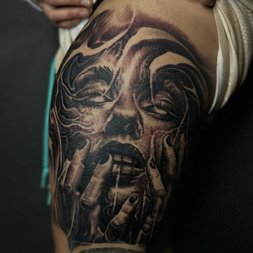 Explore horizon zero dawn tattoo ideas, creative tattoo ideas in Peoria, available at Iron Key Tattoo Studio Inc.