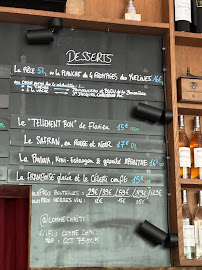 Restaurant français Comme Chai Toi à Paris (le menu)