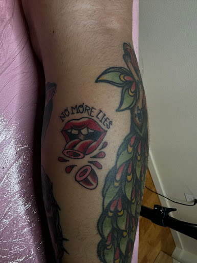 Explore car guy tattoos ideas, creative tattoo ideas in Kenosha, available at Kenosha Tattoo Company