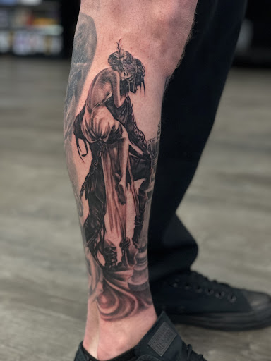 Explore leopard print tattoo ideas, creative tattoo ideas in Graham, available at Transcendence Art Studio & Tattoo