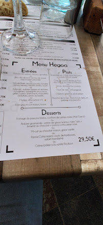 Restaurant basque HEGOA CAFE à Hendaye - menu / carte