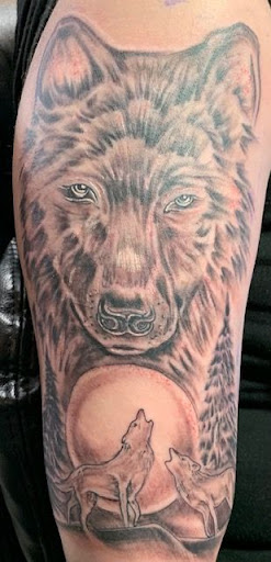 Explore calf tattoo ideas, creative tattoo ideas in Old Orchard Beach, available at Mad Hatters Tattoo Studio