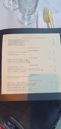 Menu du Le Monteverdi à Paris