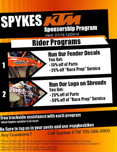 Motorcycle Dealer «Spykes KTM», reviews and photos, 200 Farabee Dr N, Lafayette, IN 47905, USA