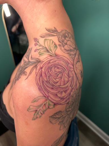 Explore forearm christian tattoo ideas, creative tattoo ideas in Fairview, available at Ink Angel Studios