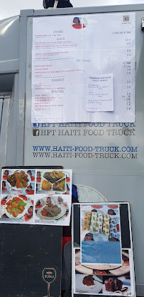 Menu du Haiti food truck à Cergy