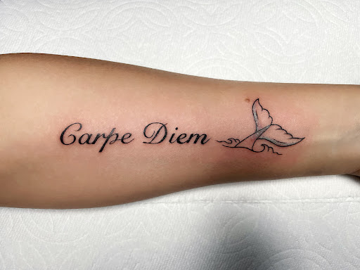 Explore husband's name tattoo ideas, creative tattoo ideas in Missouri City, available at The One Tattoo