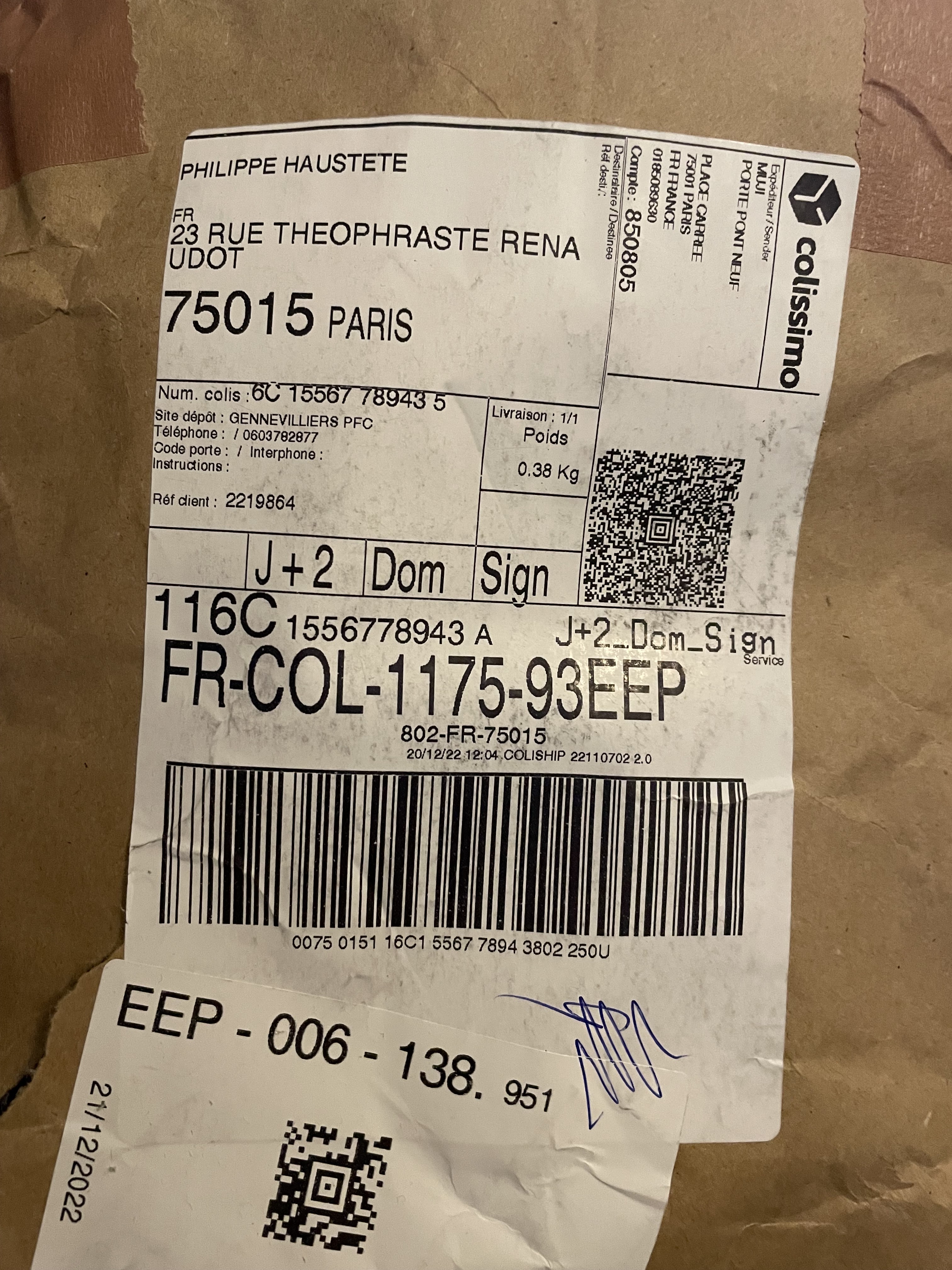 Photo n° 1 de l'avis de Philippe.a fait le 21/12/2022 à 14:53