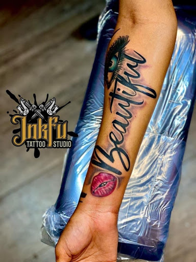 Explore tattoo cross ideas, creative tattoo ideas in Omaha, available at Inkfu Tattoo Studio