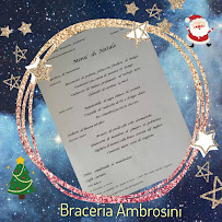 Menu / carte de Ambrosini Braceria & Trattoria dal 1985 à Vicenza