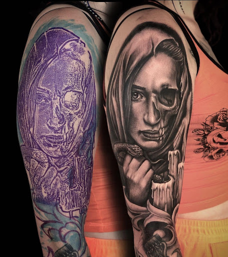 Explore small family tattoo ideas for guys, creative tattoo ideas in Fort Oglethorpe, available at The Helm Tattoo & Piercing