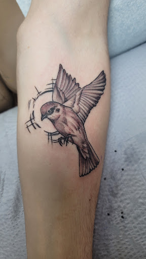 Explore surfing tattoo ideas, creative tattoo ideas in Green Bay, available at Skinny Buddha Tattoo