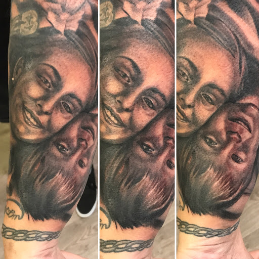 Explore sewing tattoo ideas, creative tattoo ideas in Augusta, available at Mr. Tattoo