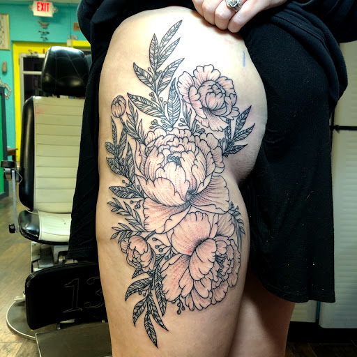 Explore abdomen tattoo ideas, creative tattoo ideas in San Angelo, available at Good Vibes Only Tattoo Studio