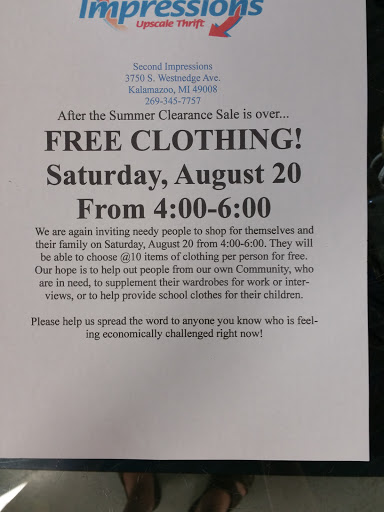 Thrift Store «Second Impressions Upscale Thrift Store», reviews and photos, 3750 S Westnedge Ave, Kalamazoo, MI 49008, USA