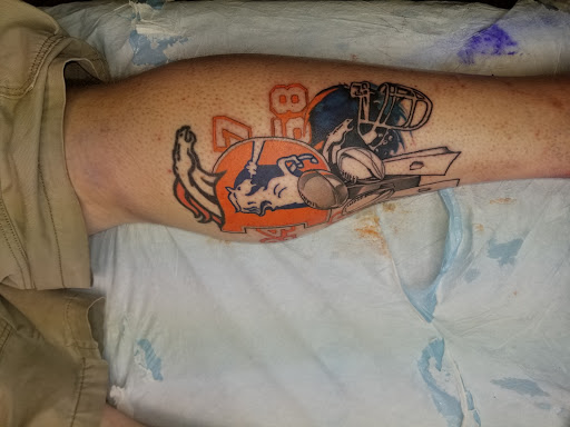 Explore men's arm sleeve tattoo ideas, creative tattoo ideas in Manhattan, available at Black Mammoth Tattoo & Piercing