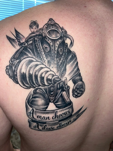 Explore mother son tattoo ideas, creative tattoo ideas in San Antonio, available at Ink Couture Tattoos