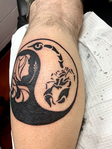 Explore mechanic tattoo sleeve ideas, creative tattoo ideas in Quincy, available at Granite City Tattoo