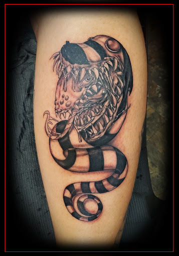 Explore xenomorph tattoo ideas, creative tattoo ideas in Omaha, available at Eternal Tattoo & Body Piercing - Omaha