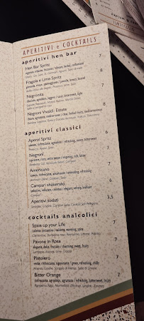 Hen Bar - Wine, Beer & Cocktailbar à Santa Maria Navarrese menu