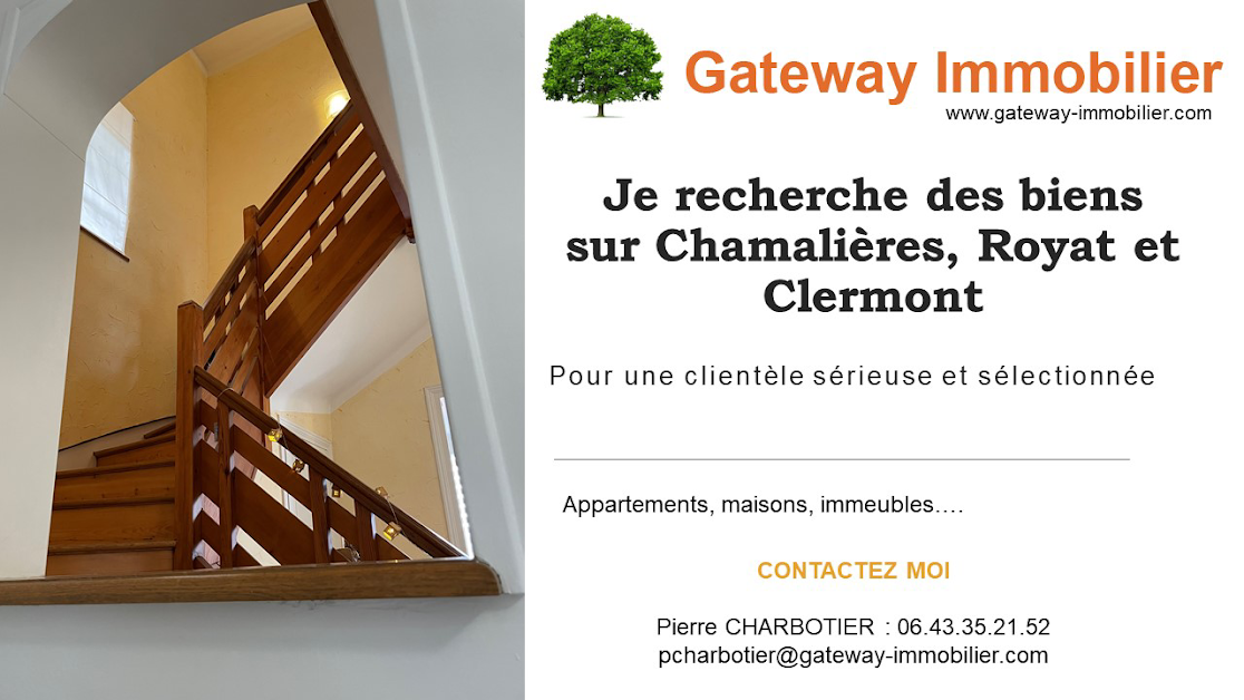 Pierre Charbotier Gateway immobilier à Chamalières