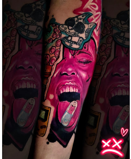 Explore tattoo filler ideas for guys, creative tattoo ideas in Washington, available at Trilogy Atelier - DC Tattoo Shop Piercing Studio