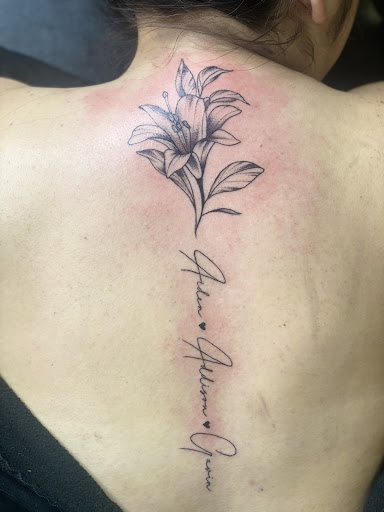 Explore tattoo cover up ideas for women, creative tattoo ideas in Apple Valley, available at 21st Vintage Tattoo