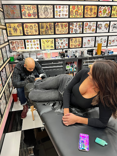Explore pink tattoo ideas, creative tattoo ideas in Fort Worth, available at Pink Cobra Tattoo