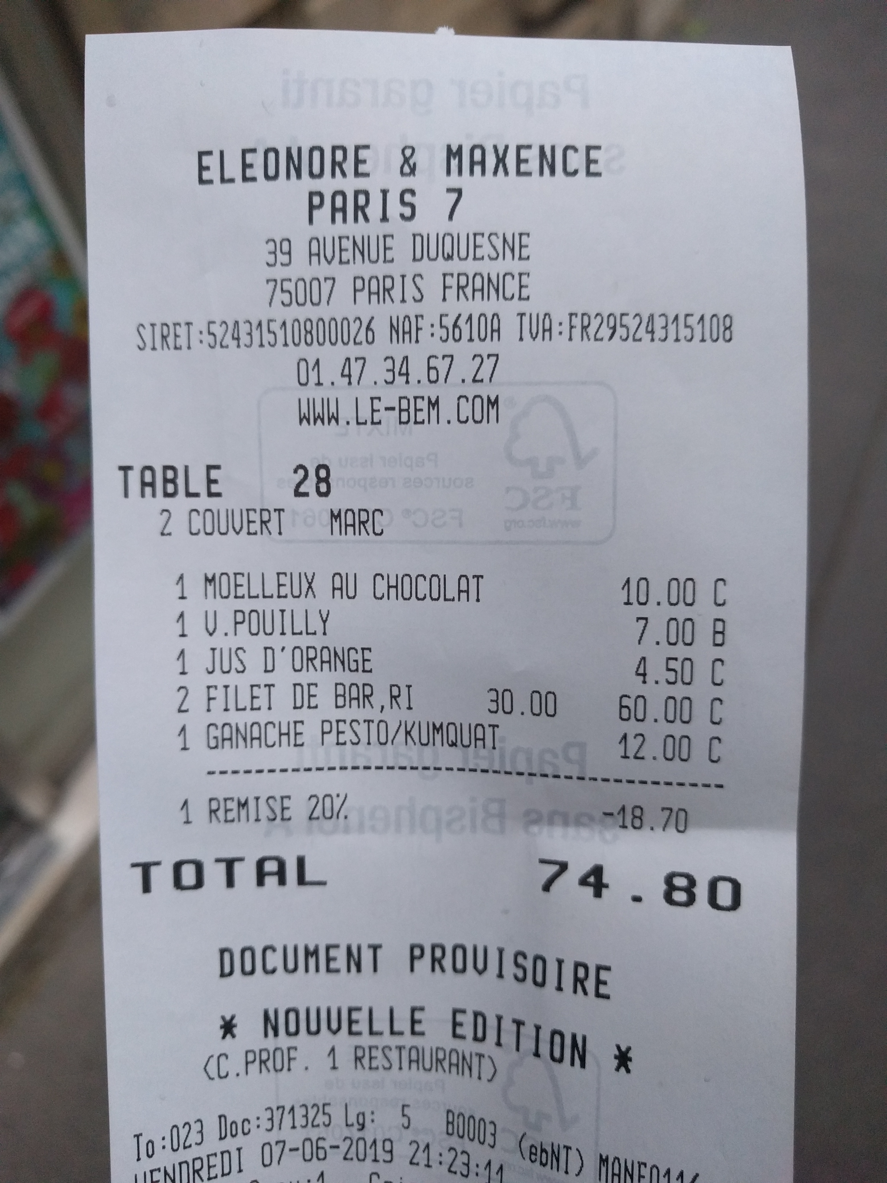 Photo n° 1 de l'avis de Nicolas.o fait le 07/06/2019 à 20:02
