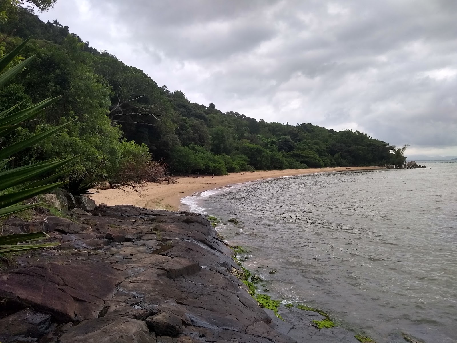 Foto av Praia De Fora Marisqueira omgiven av klippor