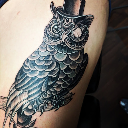 Explore flamingo tattoo ideas, creative tattoo ideas in Wake Forest, available at Revelation Ink Tattoo and Piercing