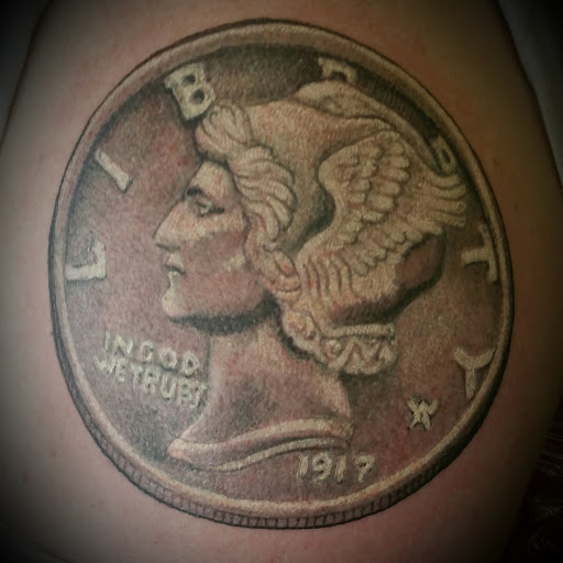 Find halo tattoo ideas for your next unique tattoo in North Woodstock at Kellys Tattoo