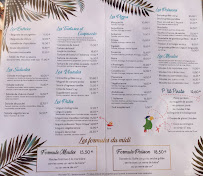 Restaurant la Crique à Olmeto menu