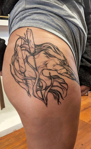 Explore beautiful disaster tattoo ideas, creative tattoo ideas in Charlotte, available at Canvas Tattoo & Art Gallery