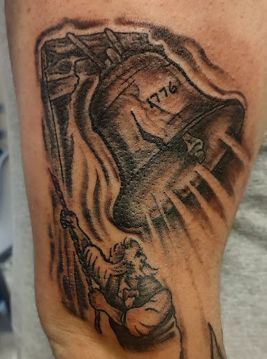 Explore cover up tattoo ideas for shoulder, creative tattoo ideas in Export, available at Patriotic pain tattoo