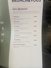 Restaurant brunch Brunch & Vous à Nanterre - menu / carte