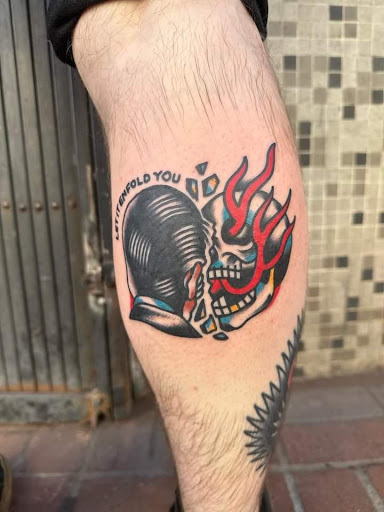 Explore aztec sleeve tattoo ideas, creative tattoo ideas in San Diego, available at Tough Love Tattoo San Diego