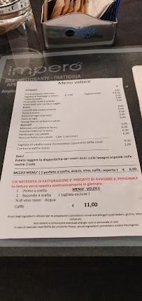 Restaurant Ristorante Pizzeria Impero à Bardonetto (la carte)