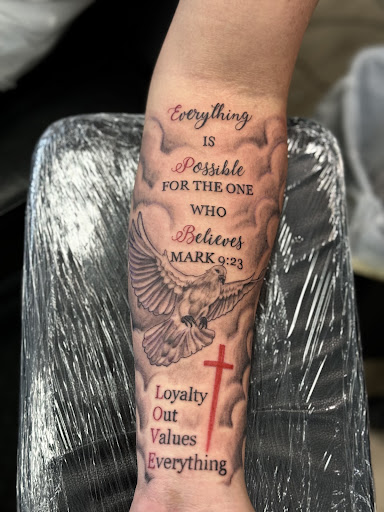 Explore 333 tattoo ideas, creative tattoo ideas in Gulfport, available at Phantom Art Studio