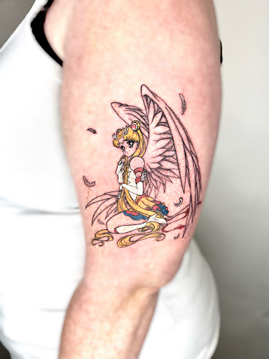 Explore men's memorial tattoo ideas, creative tattoo ideas in San Jose, available at Ants Tattoo San Jose