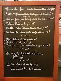 Restaurant AU POINCARE à Paris (le menu)