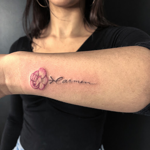 Explore esthetician tattoo ideas, creative tattoo ideas in Scarsdale, available at Damm Nice Tattoo & Body Art