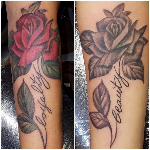 Explore small leg tattoo ideas, creative tattoo ideas in Oaklyn, available at Hocus Pocus Tattoo Piercing & Permanent Makeup