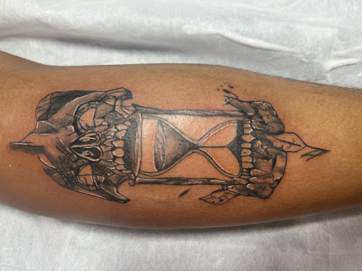 Find skull ideas sleeve tattoos for your next unique tattoo in Port Aransas at Island Ink studio