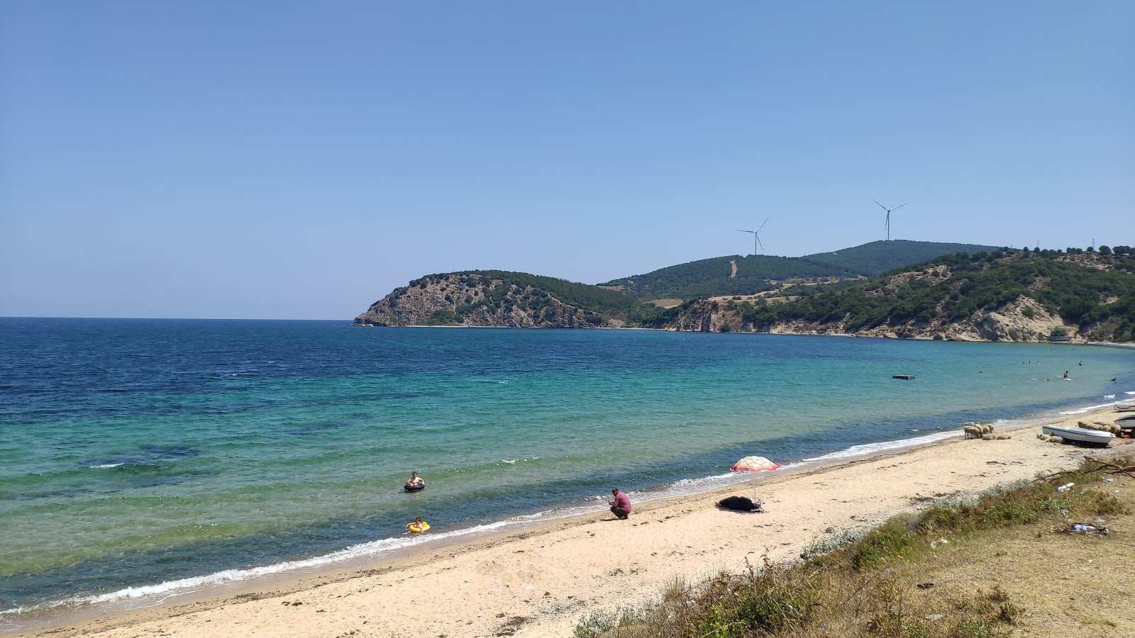 Fotografie cu Sahmelek beach - locul popular printre cunoscătorii de relaxare