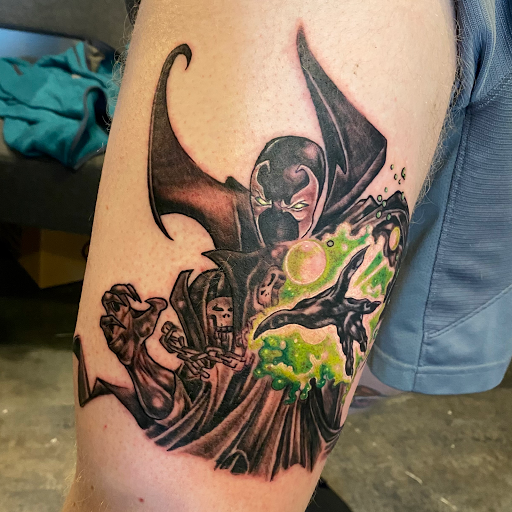 Explore tattoo ideas with son's name, creative tattoo ideas in Buena Vista, available at Ivy League Tattoo Studio